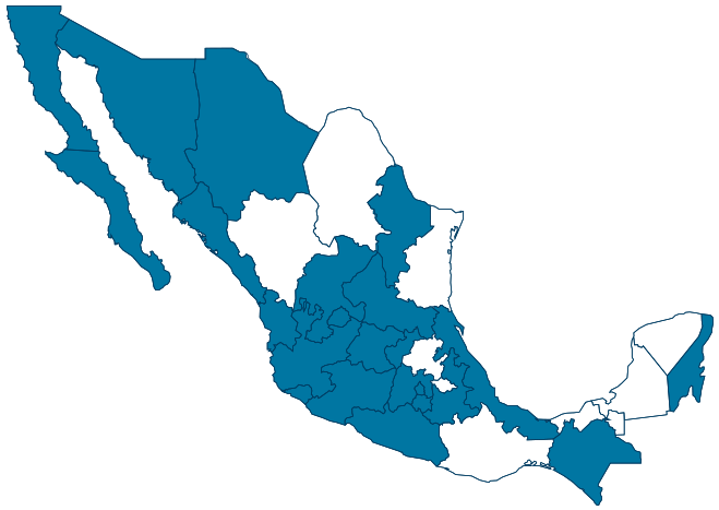 Mapa de la república mexicana